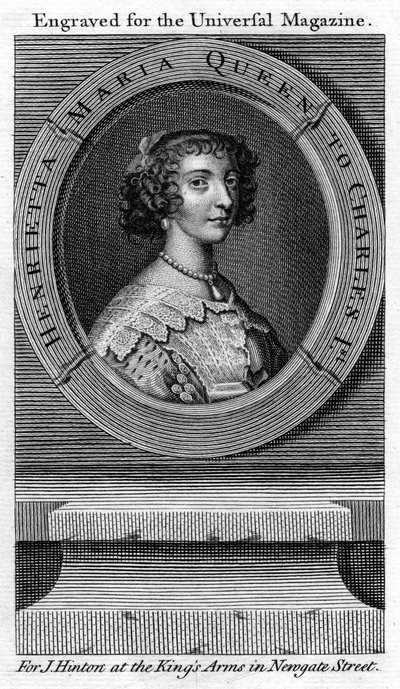 Koningin Henrietta Maria, koningin-gemalin van Karel I door Unbekannt