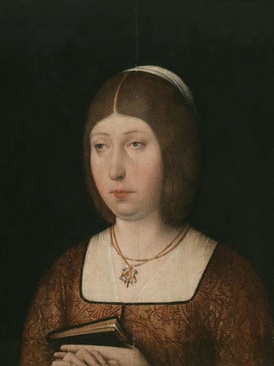 Koningin Isabella I van Castilië, ca. 1490 door Unbekannt