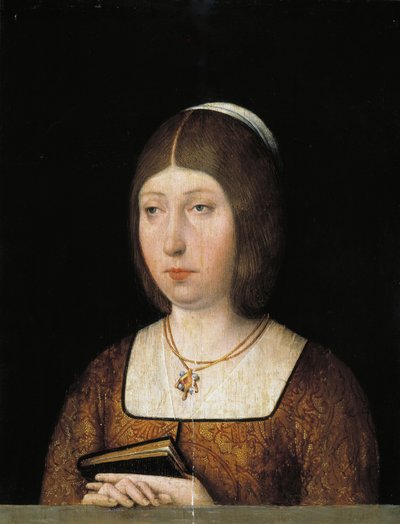 Koningin Isabella I van Castilië, ca. 1490 door Unbekannt