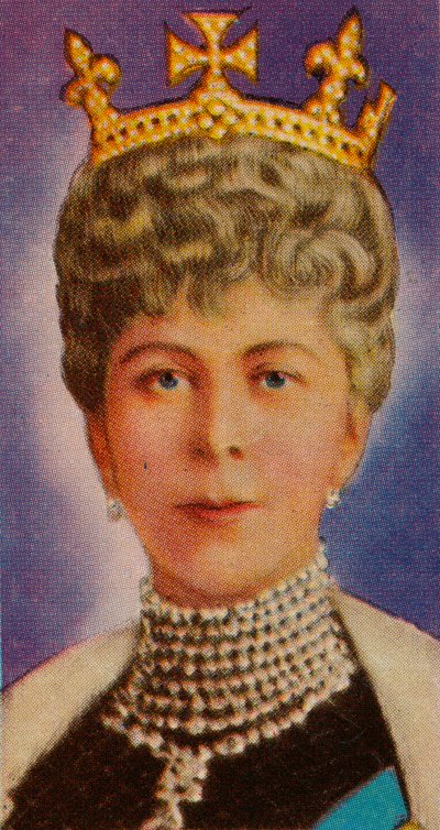 Koningin Mary, gemalin van koning George V, bij haar eerste staatsopening van het parlement, 1911 door Unbekannt