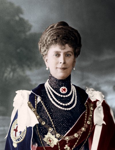 Koningin Mary, gemalin van Koning George V van het Verenigd Koninkrijk door Unbekannt