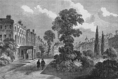 Queen Square, Bloomsbury, Londen, 1810-1878 door Unbekannt