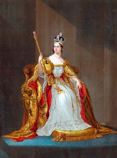 Koningin Victoria 1819-1901 door Unbekannt
