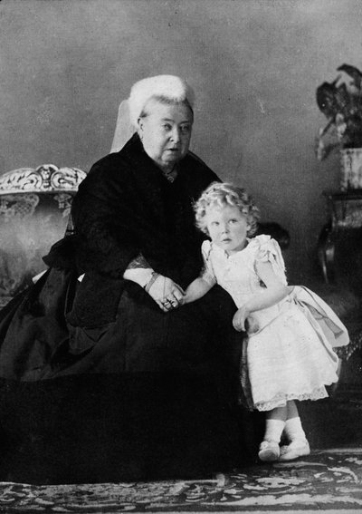 Koningin Victoria en Edward VIII door Unbekannt