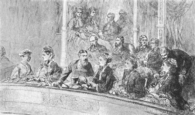 Koningin Victoria en Keizerin Augusta van Duitsland bij een Albert Hall Concert, 8 mei 1872, 1901 door Unbekannt