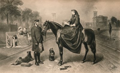 Koningin Victoria in Osborne House, 1865 1906 door Unbekannt
