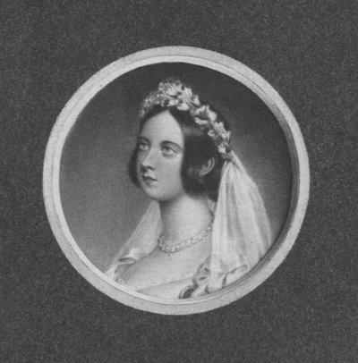 Koningin Victoria ten tijde van haar huwelijk door Unbekannt