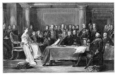 Eerste raad van koningin Victoria door Unbekannt