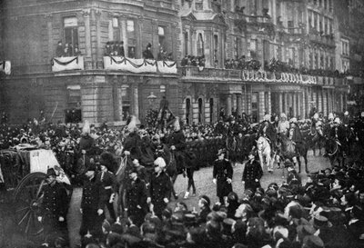 Begrafenisstoet van koningin Victoria door Londen door Unbekannt