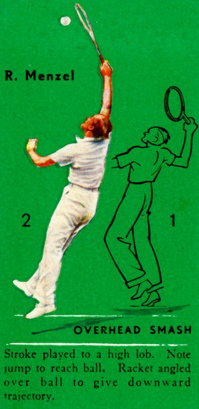 R. Menzel - Overhead Smash, c1935 door Unbekannt