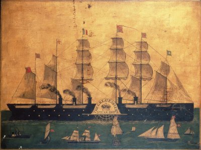 Raderstoomboot Great Eastern door Unbekannt