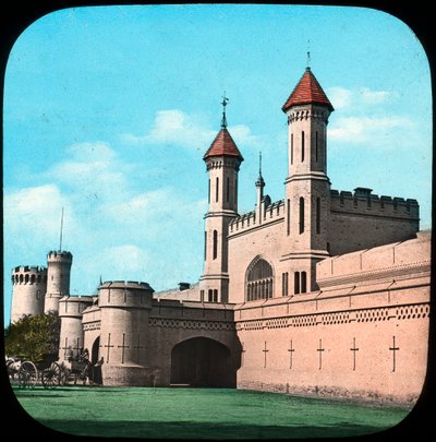 Treinstation, Lahore, India, eind 19e of begin 20e eeuw door Unbekannt