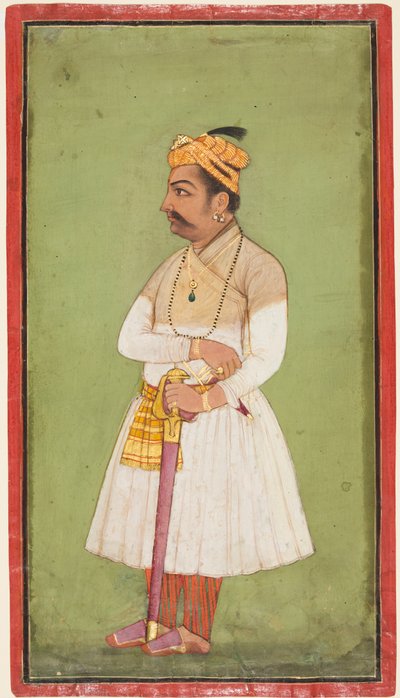 Raja Hari Sen van Mandi r. 1604-1623-37, ca. 1650 door Unbekannt