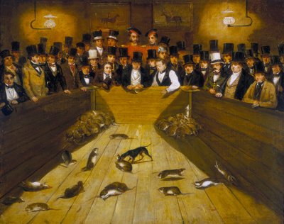 Ratvangen bij de Blue Anchor Tavern, Bunhill Row, Finsbury, ca. 1850 door Unbekannt