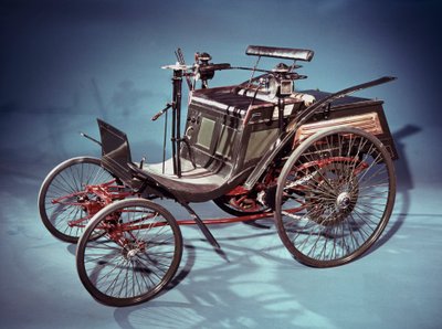 Achter-motor Benz Velo auto, Duits, 1894 door Unbekannt