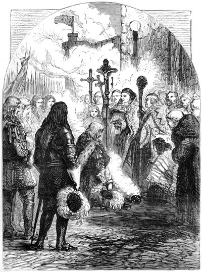 Ontvangst van James II in Dublin, c1689, 19e eeuw door Unbekannt