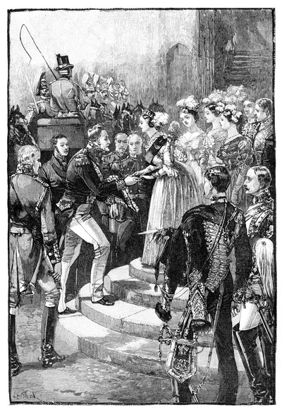 Ontvangst van Louis Philippe in Windsor Castle, 1844, 1900 door Unbekannt