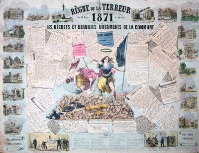 Regime van de Terreur, Parijse Commune, 1871 door Unbekannt