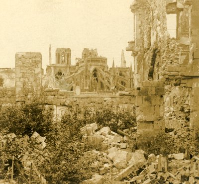 Kathedraal van Reims, Reims, Noord-Frankrijk, ca. 1914-ca. 1918 door Unbekannt