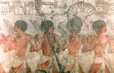 Reliëf met soldaten, Tempel van Hatschepsut door Unbekannt