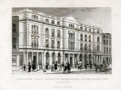 Religieuze Tractaatmaatschappij Repository, Paternoster Row, Londen, 19e eeuw door Unbekannt