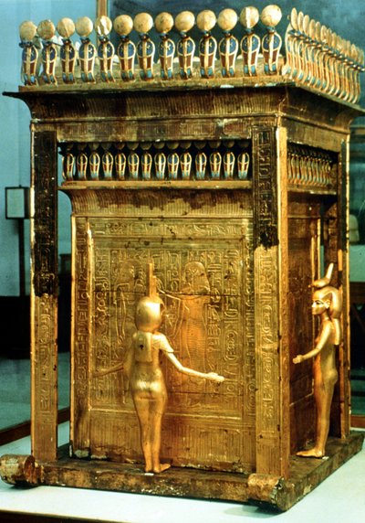 Replica canopische kist uit het graf van Toetanchamon, Egypte door Unbekannt