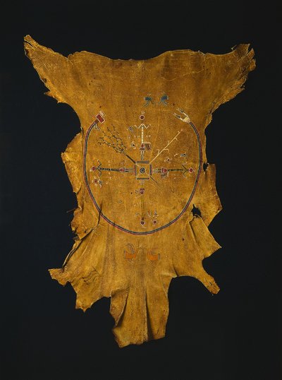 Replica van een droogschildering Iikaah naar een droogschildering door Tsi-tcaci, eind 1800-begin 1900 door Unbekannt