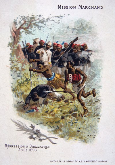 Onderdrukking in Brazzaville, augustus 1896 door Unbekannt