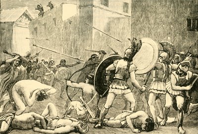 Afwijzing van Pyrrhus uit Sparta, 1890 door Unbekannt