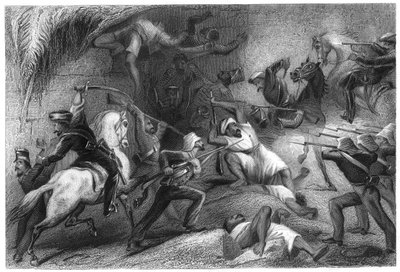Afwijzing van een Uitval uit Delhi, 1857 door Unbekannt