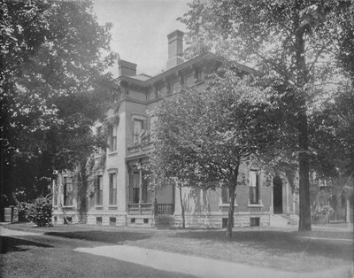 Residentie van Ex-President Harrison, Indianapolis, Indiana, c1897 door Unbekannt
