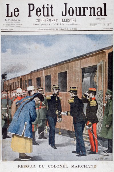 Terugkeer van kolonel Marchand naar China, 1902 door Unbekannt