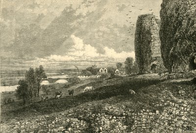 Rhuddlan Kasteel en Moerassen, 1898 door Unbekannt