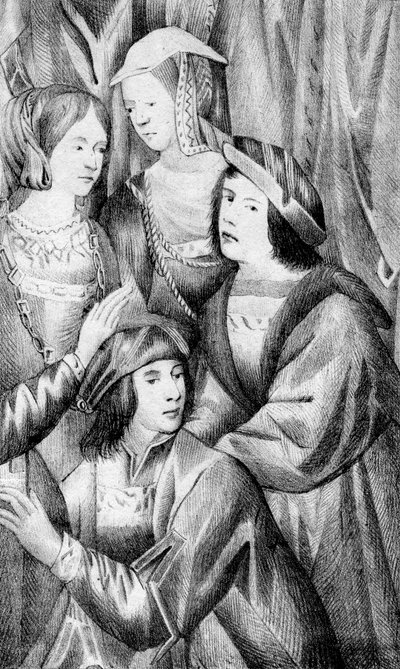 Richard III en Edward IV door Unbekannt