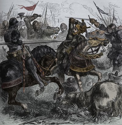 Richard III bij Bosworth, 22 augustus 1485, ca. 1880 door Unbekannt