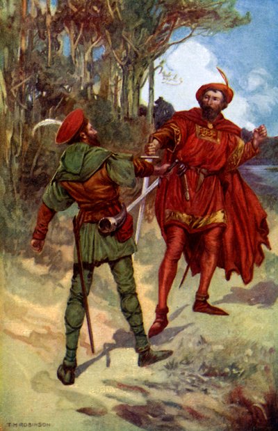 Richard I en Robin Hood, 1925 door Unbekannt