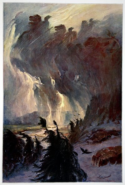 De rit van de Walkuren, 1906 door Unbekannt