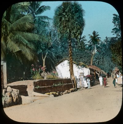 Weg van Colombo naar Galle, Colombo, Ceylon door Unbekannt