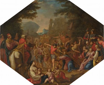 Weg naar Calvarie, 1615-1620 door Unbekannt