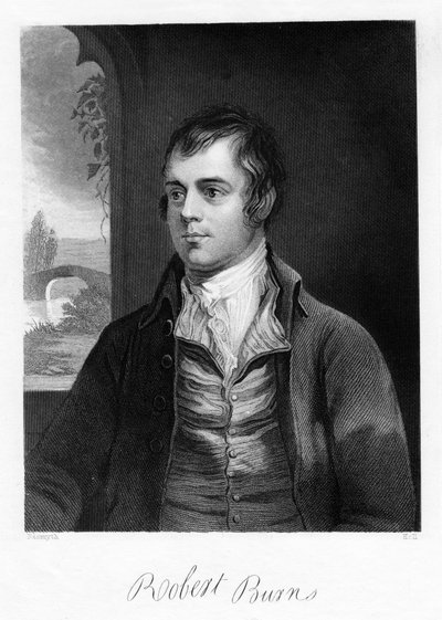 Robert Burns, Schotse dichter, late 18e eeuw door Unbekannt