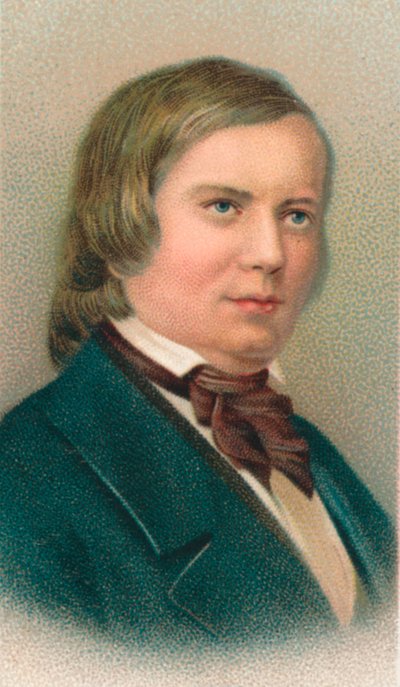 Robert Schumann 1810-1856, Duitse componist, 1911 door Unbekannt