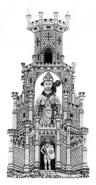 Robert Wyville, de Bisschop van Salisbury en zijn kampioen, 1924 door Unbekannt