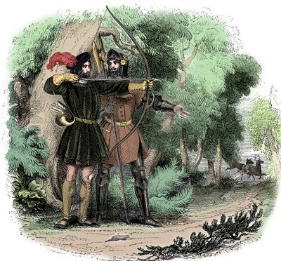 Robin Hood, legendarische Engelse volksheld en kampioen van de armen door Unbekannt