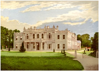 Rolleston Hall, Staffordshire, huis van Baronet Mosley, ca. 1880 door Unbekannt