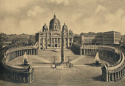 Roma - Basiliek en Plein van S. Peter. Vaticaanpaleis, 1910 door Unbekannt