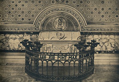 Rome - Basiliek van Sint Laurentius - Graf van Pius IX, 1910 door Unbekannt