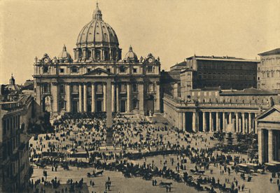 Rome - Gevel en koepel van S. Peters door Unbekannt