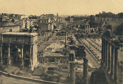 Rome - Algemeen uitzicht op het Forum Romanum, 1910 door Unbekannt