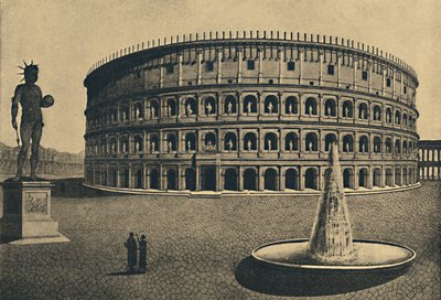 Roma - Denkbeeldige reconstructie van het Colosseum, 1910 door Unbekannt