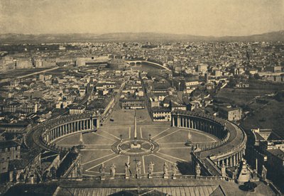 Rome - Panoramisch Uitzicht vanaf de koepel van St. Pieter, 1910 door Unbekannt